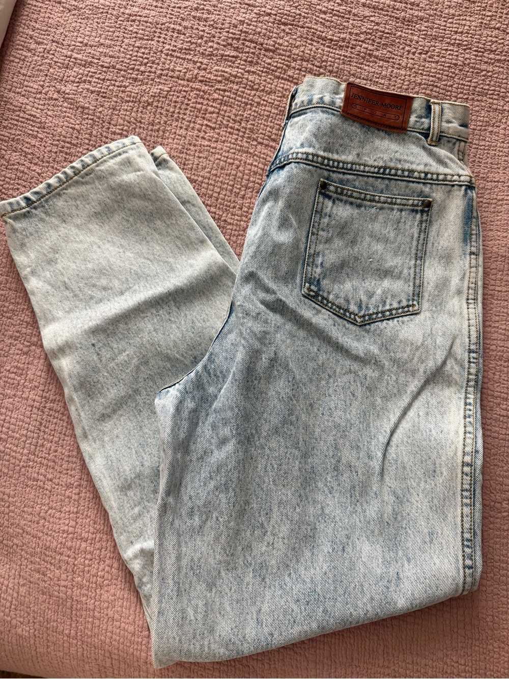 80s 90s VNTG “Mom” Women’s Light Wash Straight High Rise Jeans